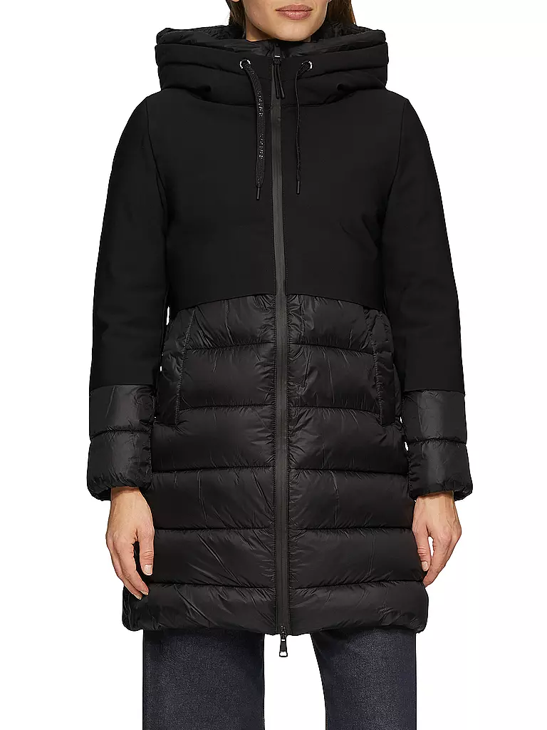S.OLIVER Steppmantel  schwarz