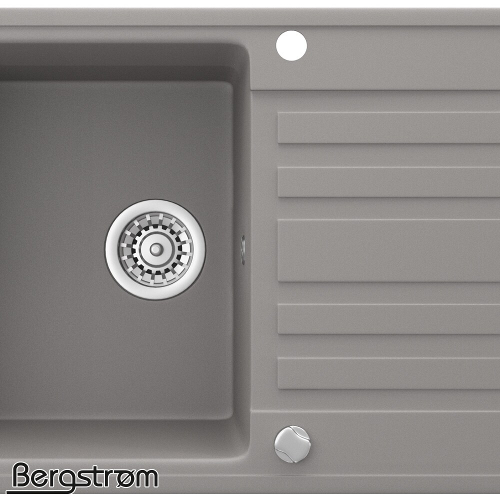 Bergström Granit Spüle Küchenspüle Einbauspüle Spülbecken 765x460mm Beton