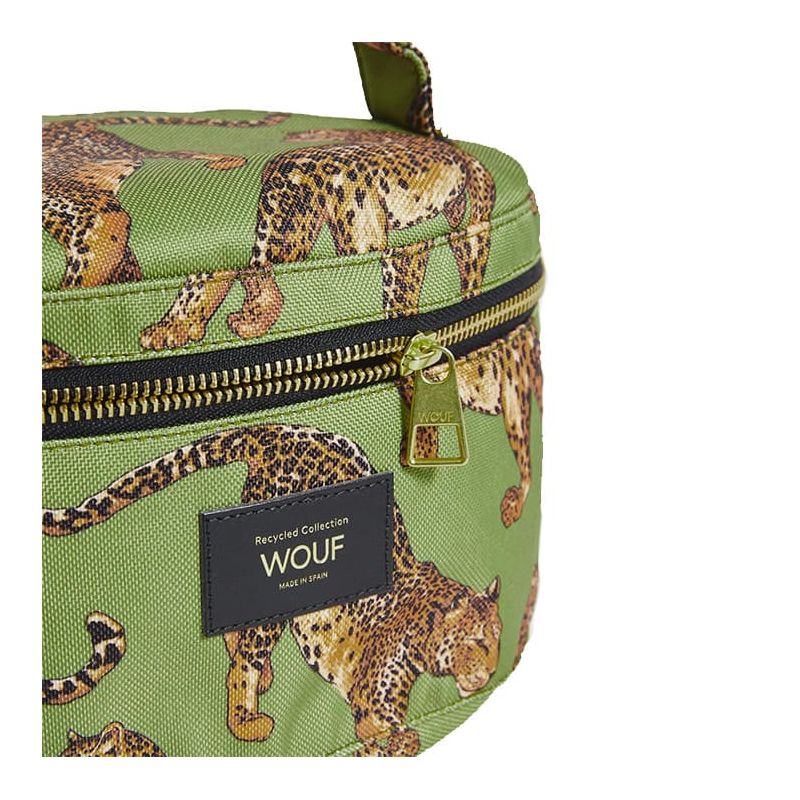 Trousse de Toilette XL 27cm Olive Leopard