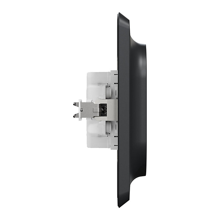 Prise double avec terre Schneider Electric Unica Déco anthracite