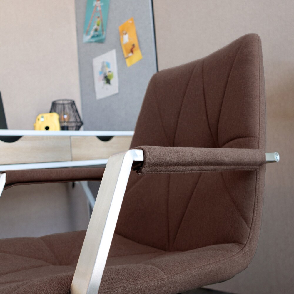 Home Office Bürostuhl SARANTO II Stoff mit Armlehnen hjh OFFICE