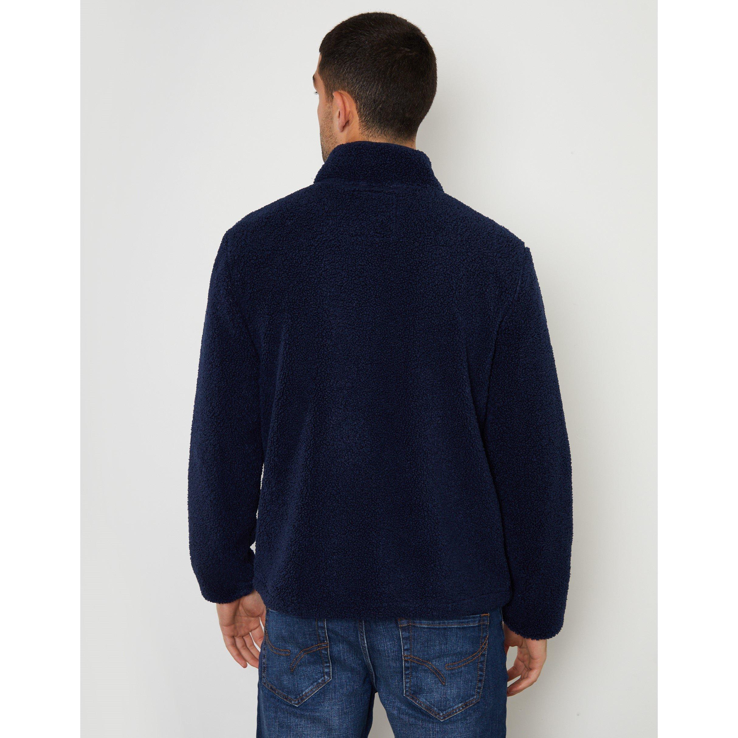 Threadbare TB Zip Through Borg Top Mens