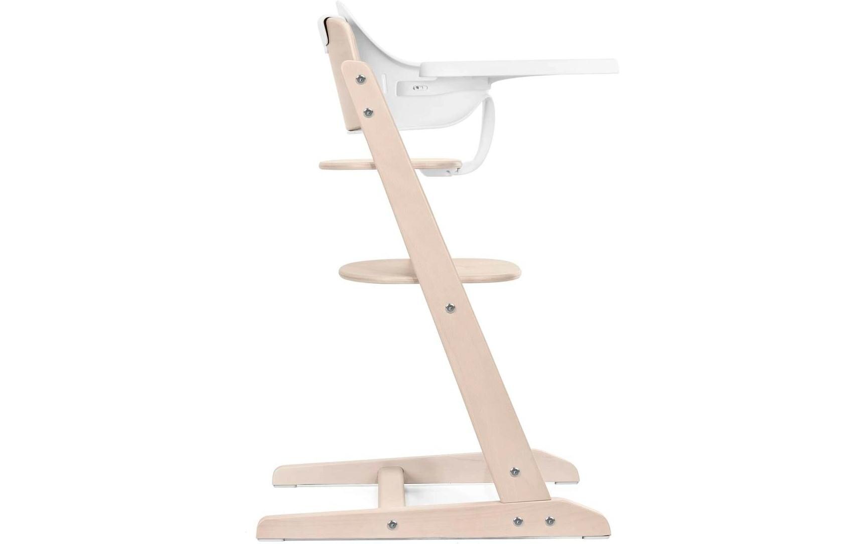 Treppenhochstuhl Iris 3in1 Beige<br>Höhenverstellbarer Hochstuhl aus Holz für Kinder und Erwachsene