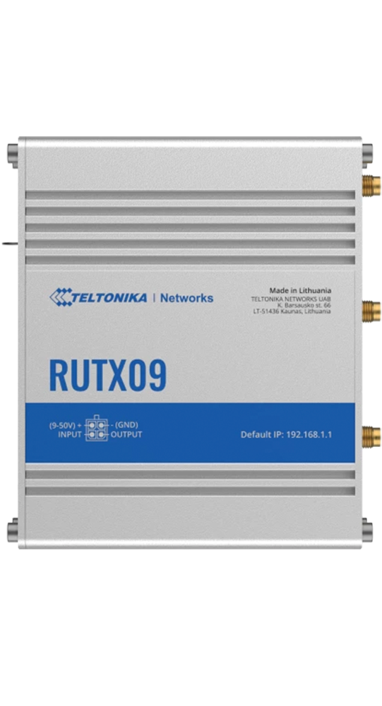 Teltonika DSL/WLAN Module RUTX09 Industrieller Mobilfunk-Router Silber