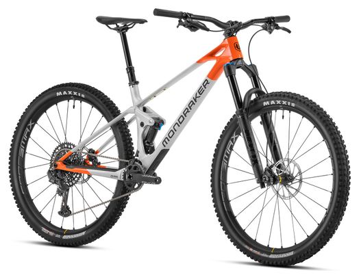 VTT Tout-Suspendu Mondraker Raze Carbon R Sram GX/NX Eagle 12V 29'' Argent Orange