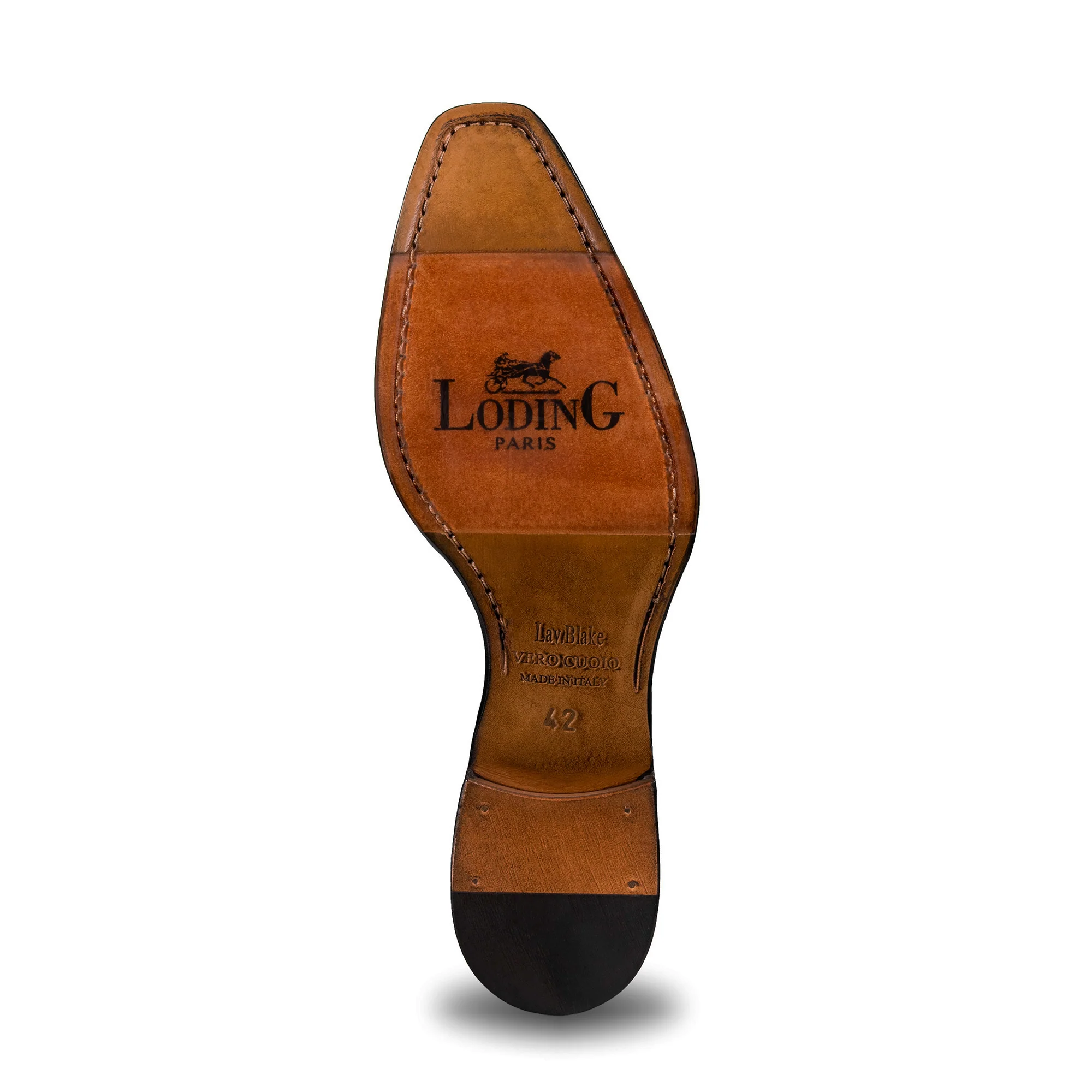 Derby Brogue à bout golf noir Savio 305