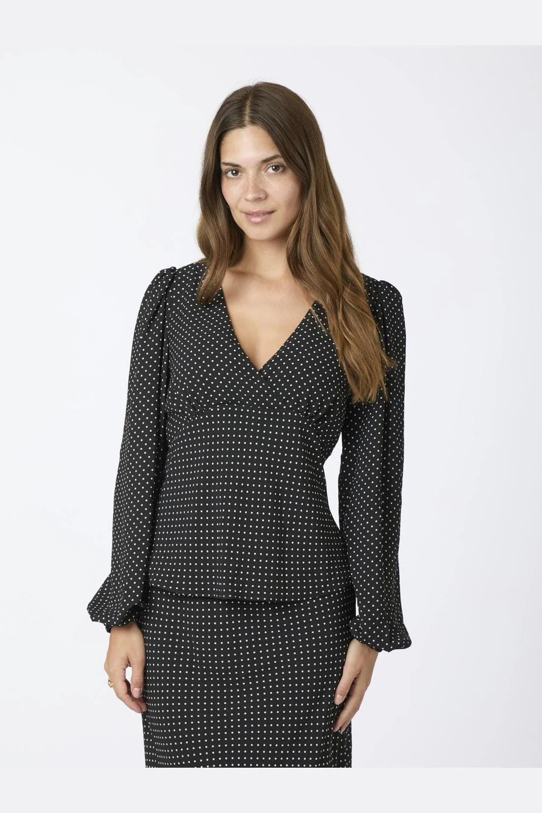 Neo Noir Jane Dot Blouse