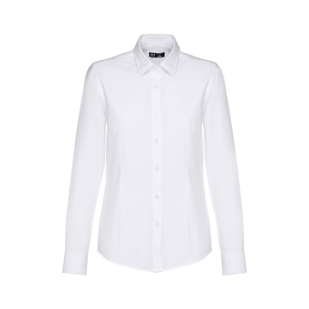 TH Clothes 30197 - Chemise oxford à manches longues pour femmes. Couleur blanche
