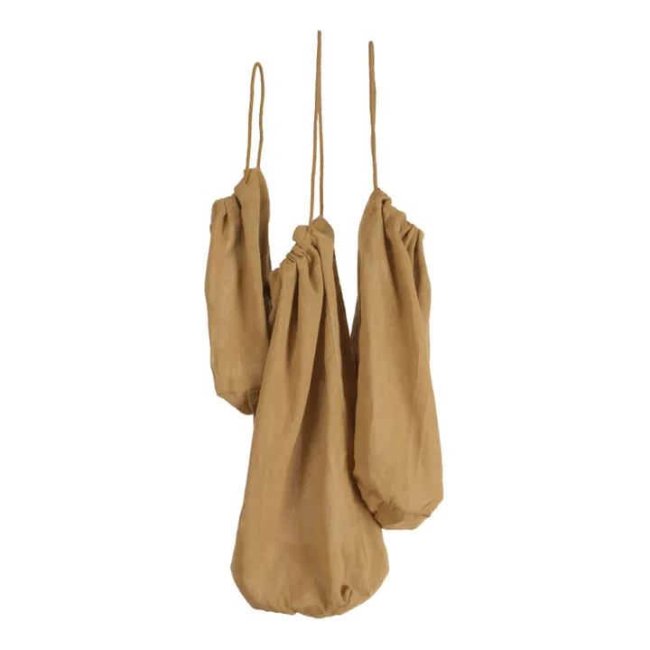 The Organic Company Food bag en coton bio - Set de 3 | Vert kaki