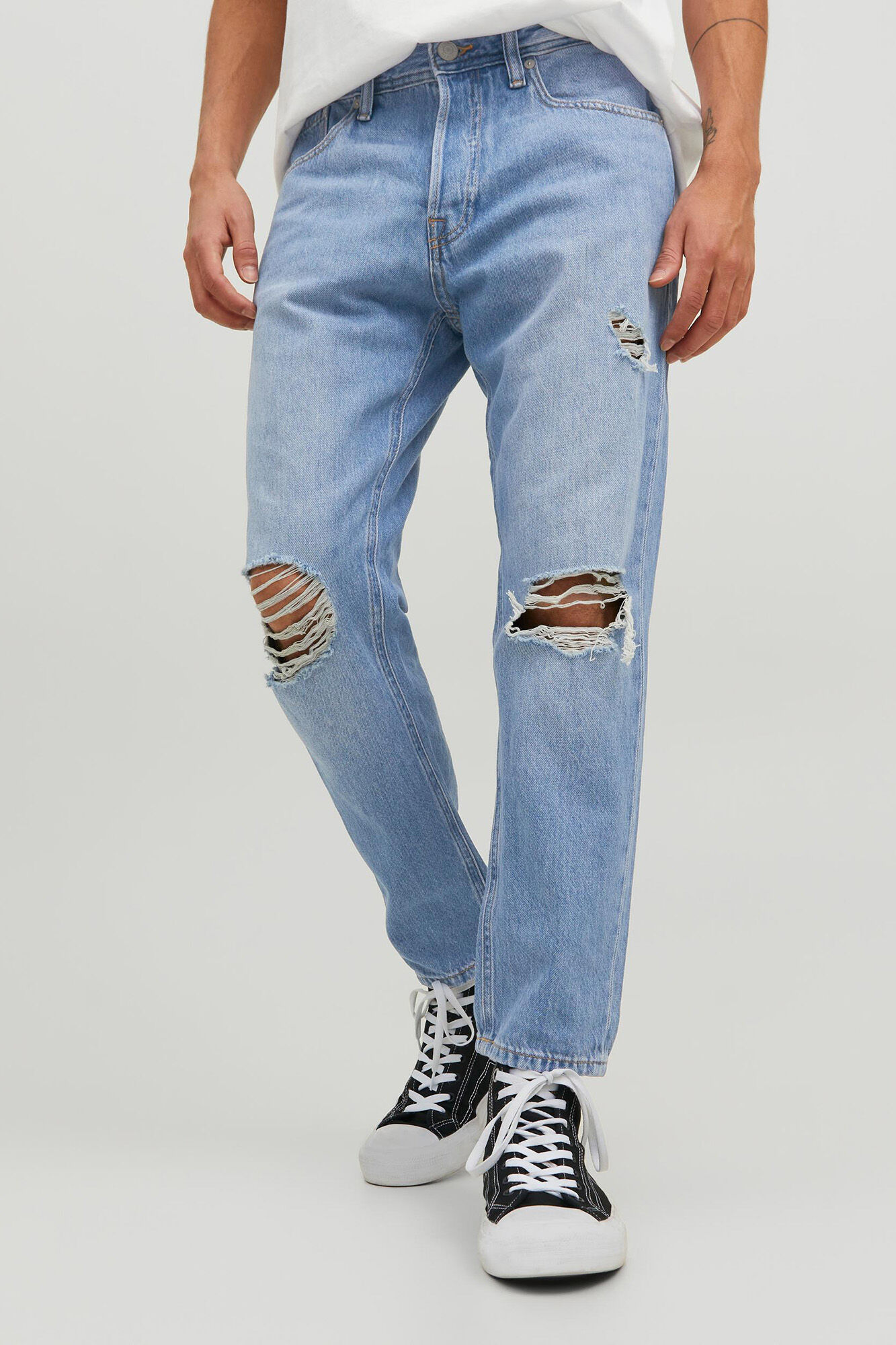 Calça jeans Frank cropped azul