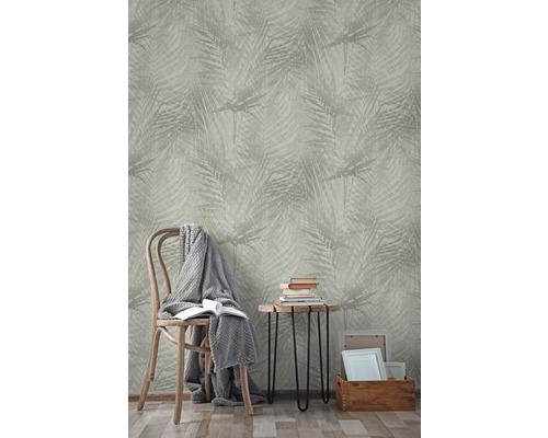 Vliesbehang 104638 Pure Nature Palmbladeren groen