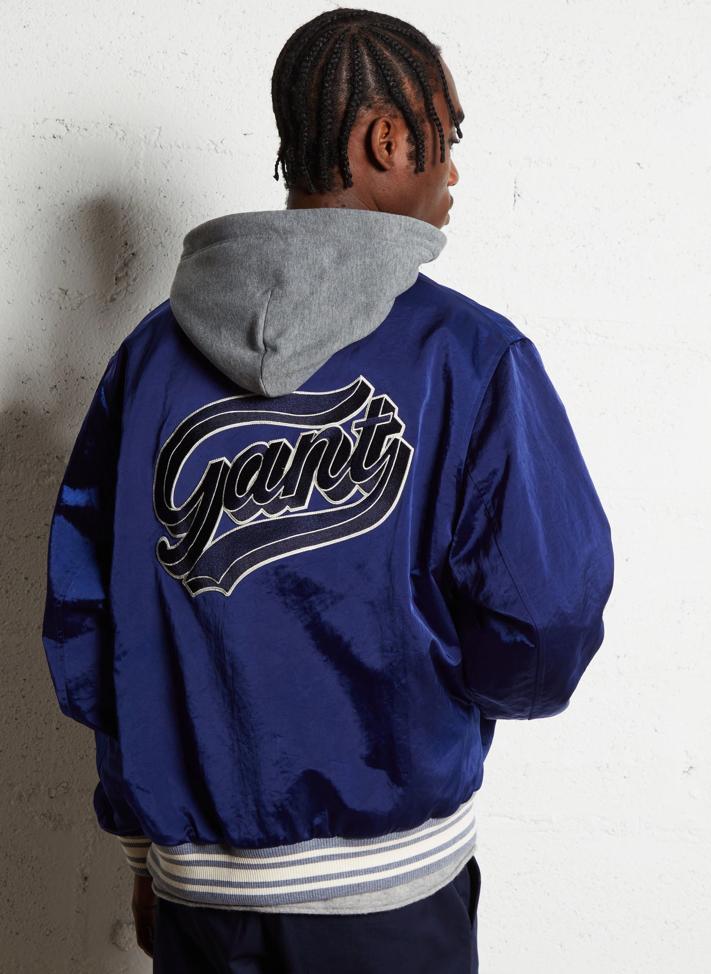 Veste à capuche réversible| Bleu