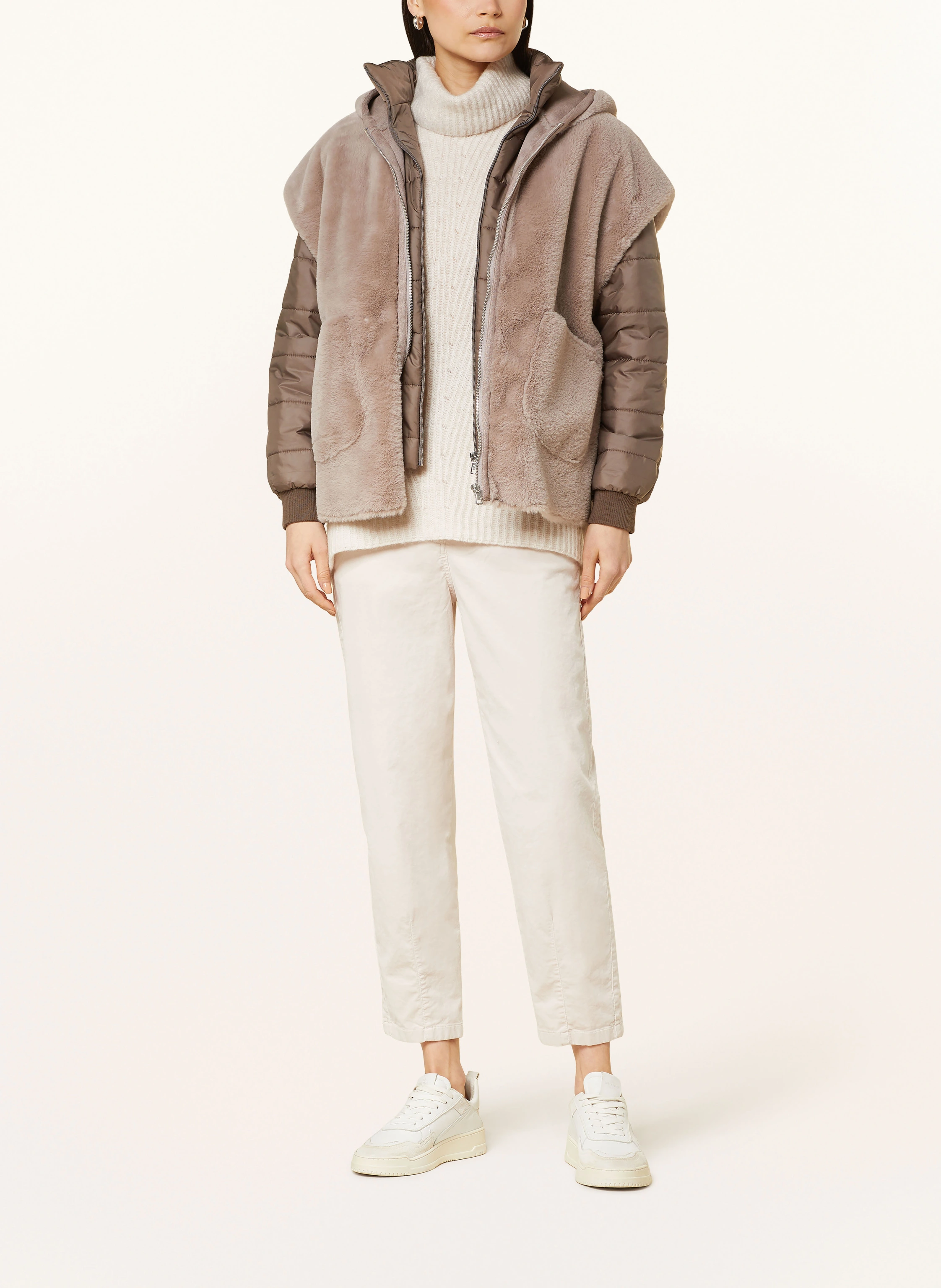 CINQUE Steppjacke-Jacke CIPATCH im Materialmix