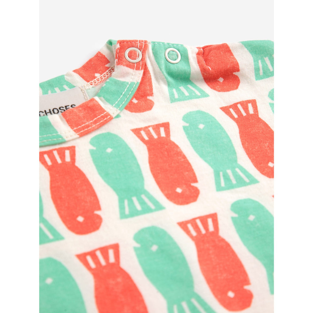 Køb Bobo Choses Offwhite Lucky Fish All Over T-Shirt