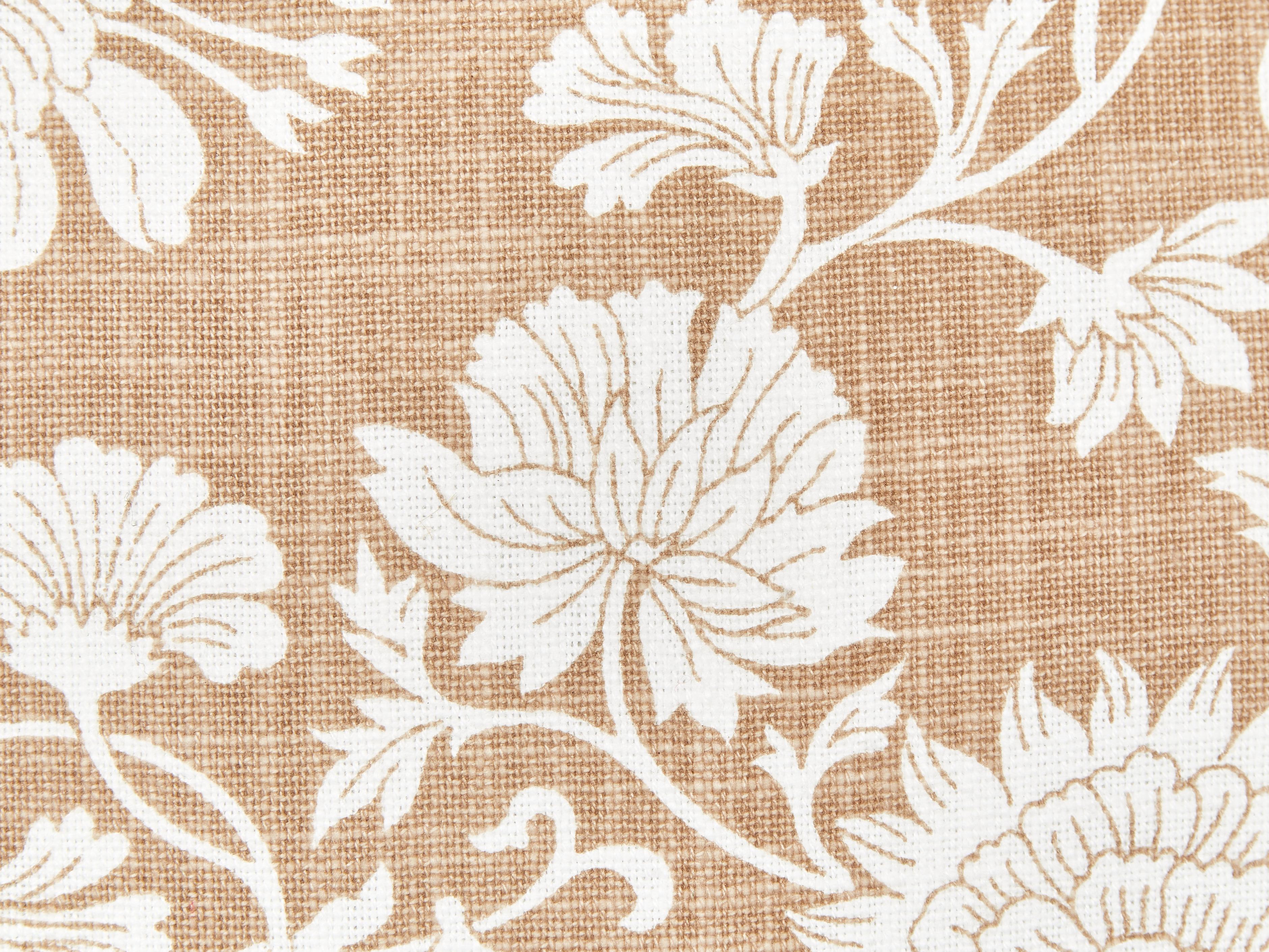 Set van 2 sierkussens NOTELEA Katoen 45 x 45 cm Beige bloempatroon