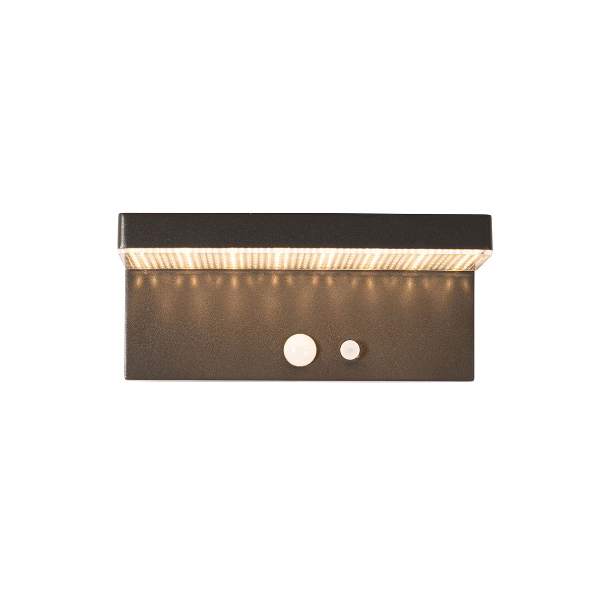Buiten wandlamp donkergrijs incl. LED en dimlicht op solar - Sunnie