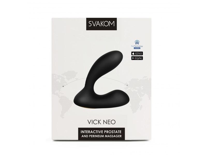Svakom Prostate Massager Vick Neo Schwarz Hochwertiges Männer-Sextoy aus der «Connexion Series»