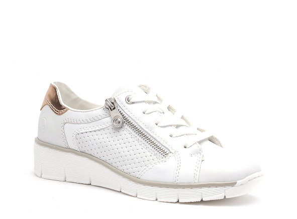 Rieker basses femme 53703 blanc