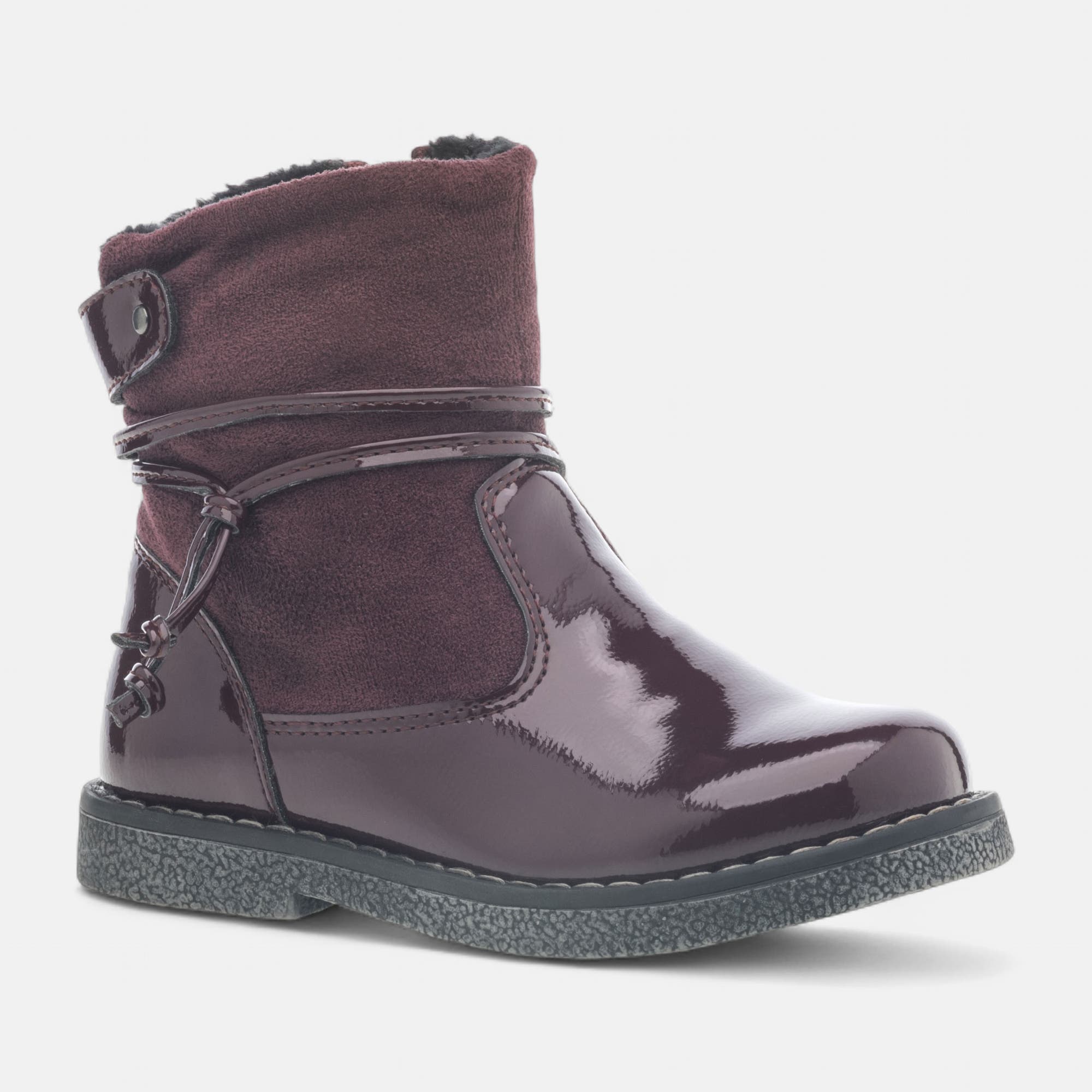 Bottines Fille bordeaux