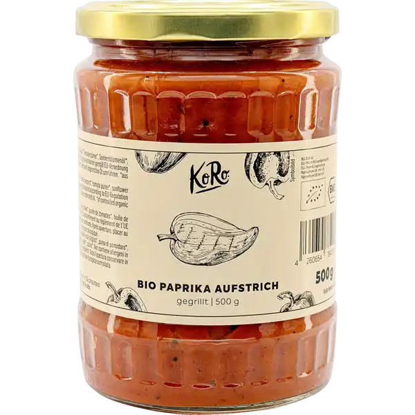 Bio Paprika Aufstrich gegrillt