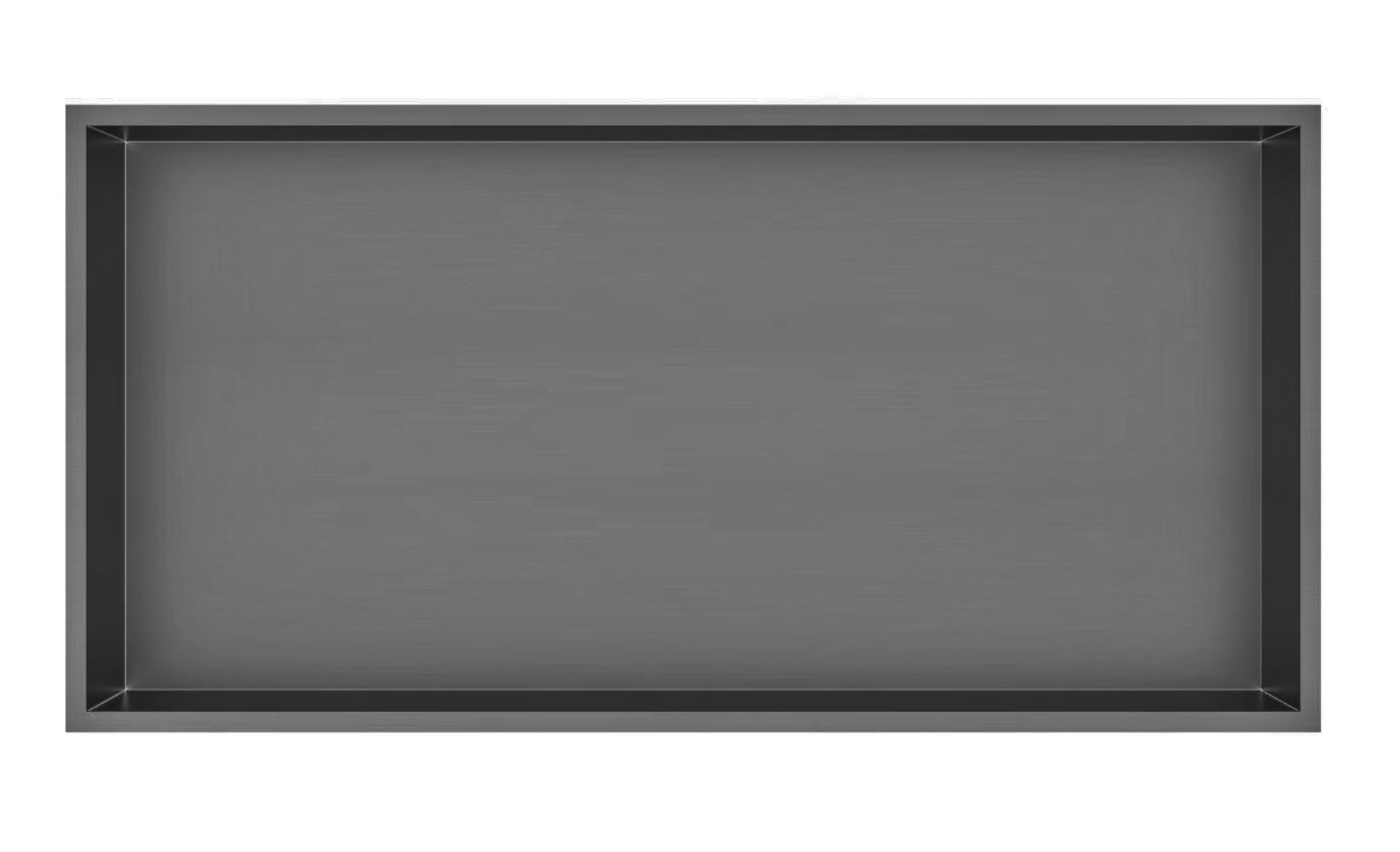 Best Design Moya Lotus inbouwnis 61x30,5x7cm gunmetal