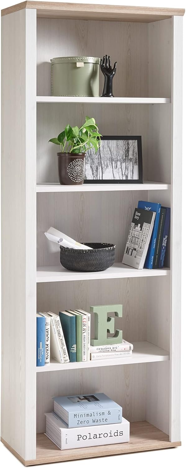 moebel-eins Rosina Büroregal III, Material Dekorspanplatte, Sibiu Lärche Nachbildung