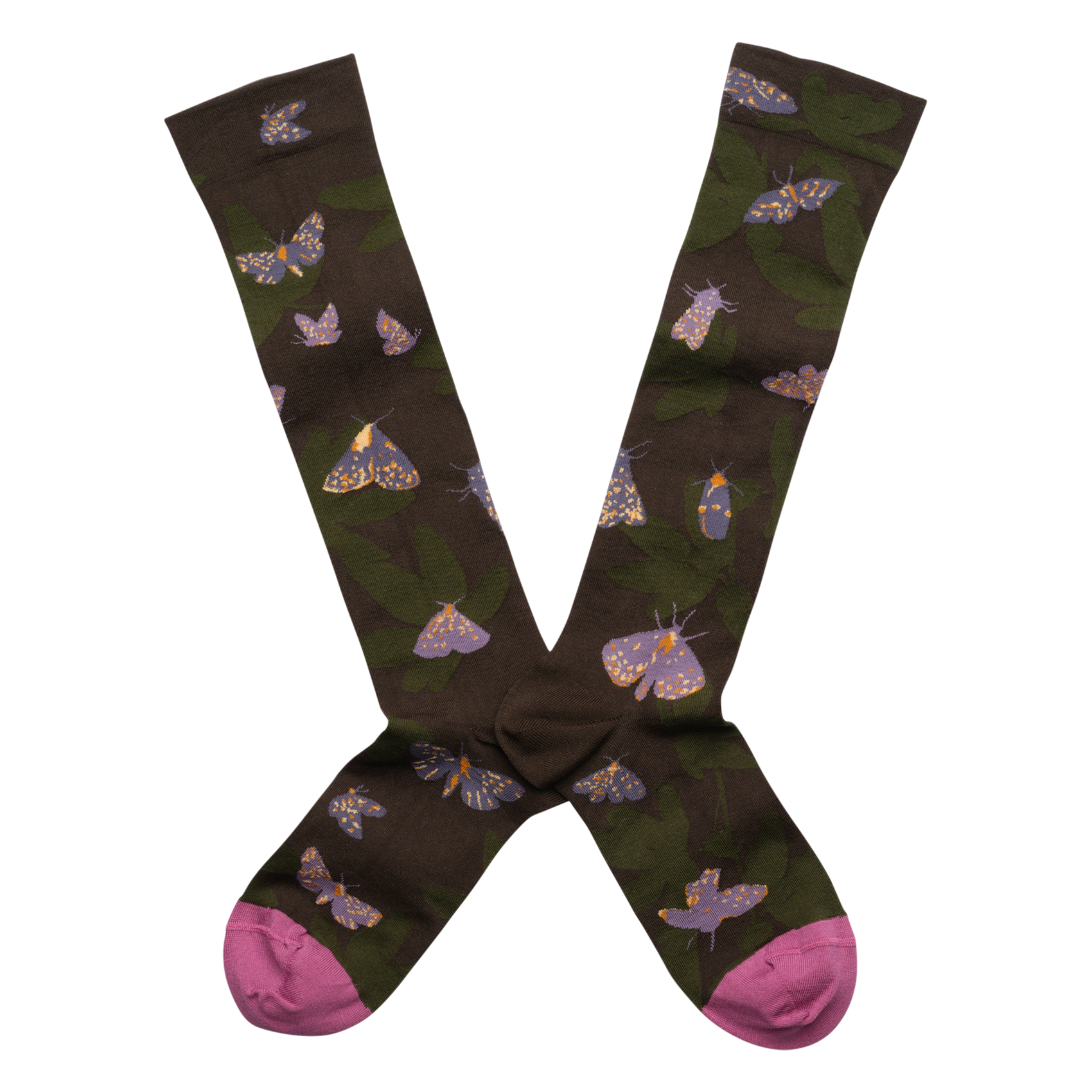 Chaussettes hautes en coton mélangé | Multicolore