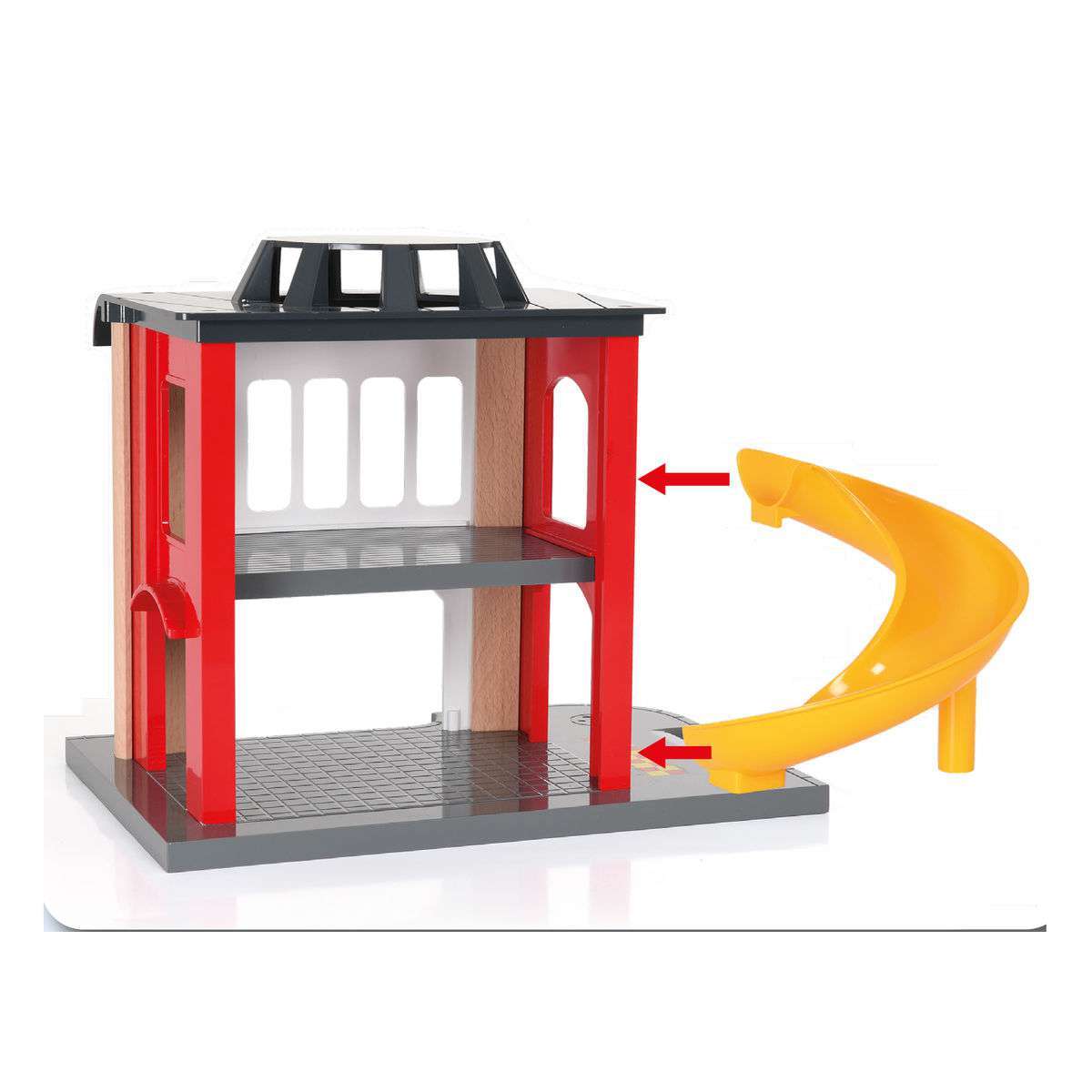 BRIO Spiel Große Feuerwehr-Station mit Einsatzfahrzeug