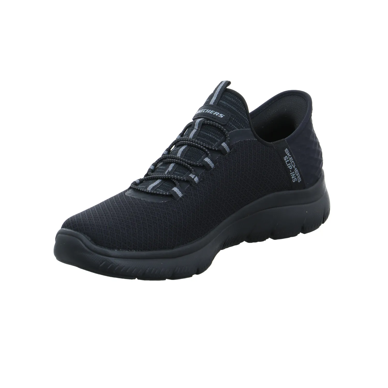 SKECHERS Halbschuhe Sneaker Stoff Schwarz Synthetik