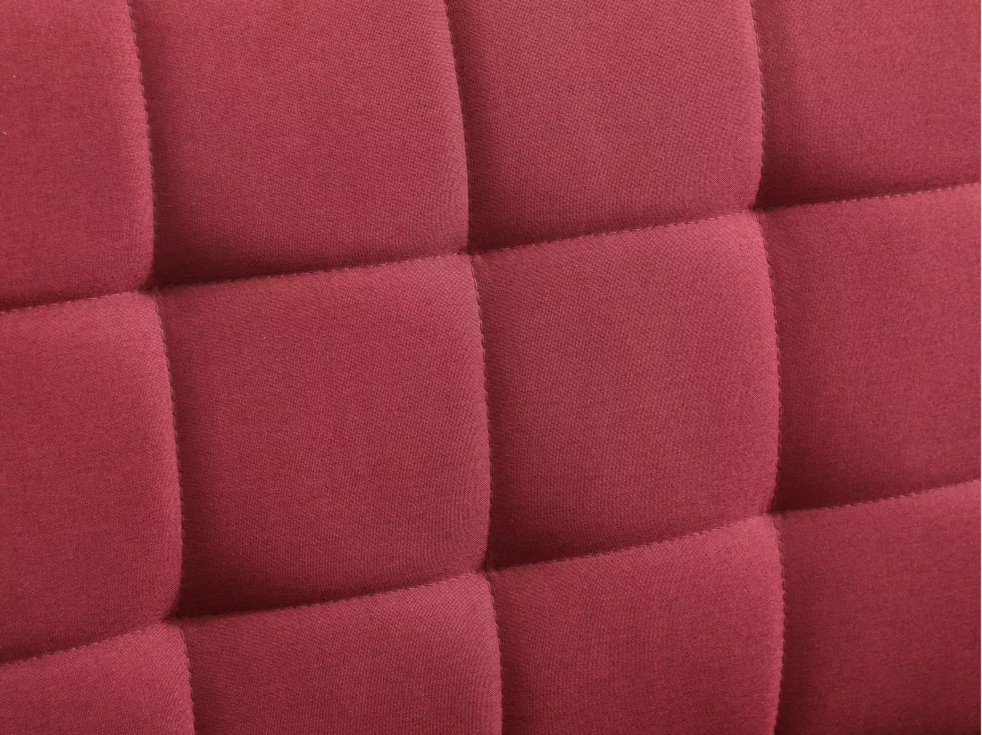 Canapé d'angle convertible et réversible en tissu rouge WILLIS II
