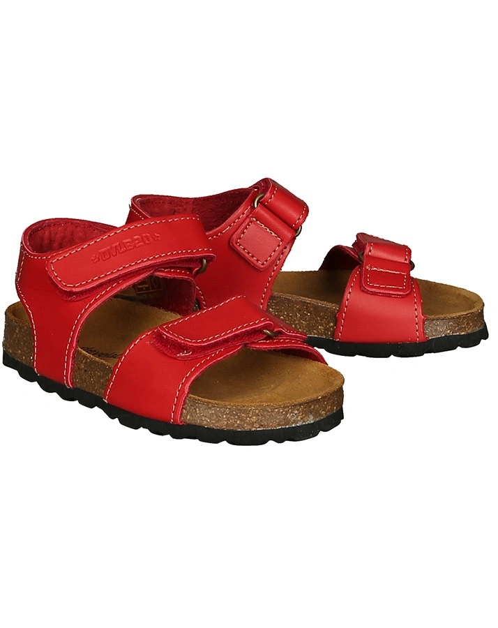 Leder-Sandalen FREJA in rot