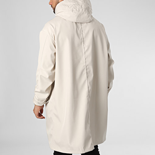 Veste Longue Zippée Capuche JOT-1 Beige