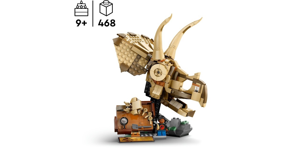 LEGOJurassic World - Dinosaurusfossielen: Triceratops schedel Constructiespeelgoed  (76969)
