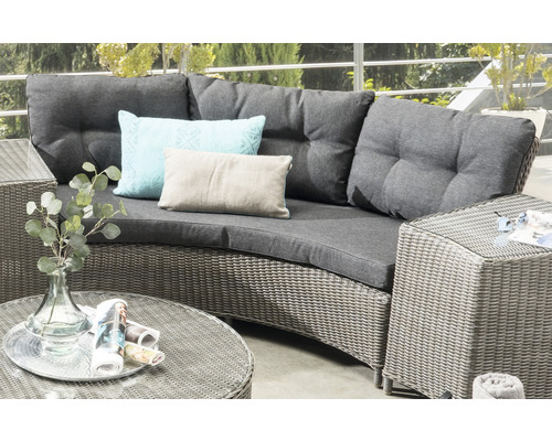 Destiny Rio 6-zits polyrattan loungeset, 6-delig, grijs