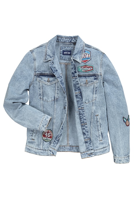 John F. Gee Jeansjacke, Cordkragen, 4 Taschen, bis 8 XL