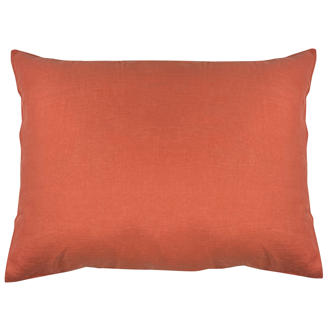 United by Perle de coton 2 Taies d'oreiller 100% Lin lavé terracota