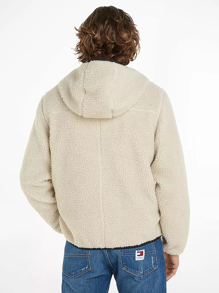 TOMMY JEANS Jacke in Felloptik beige