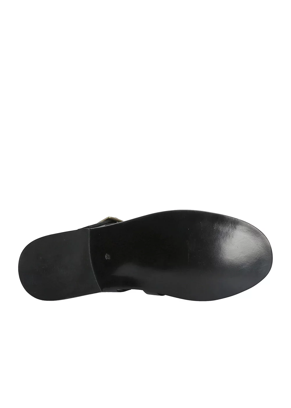 SANDALE FISHERMAN CUIR NOIR