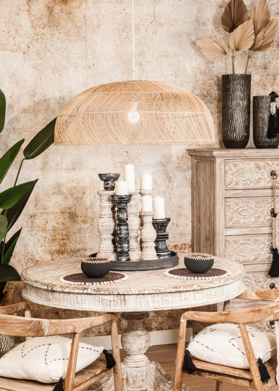 Rotan hanglamp Datang XL natural