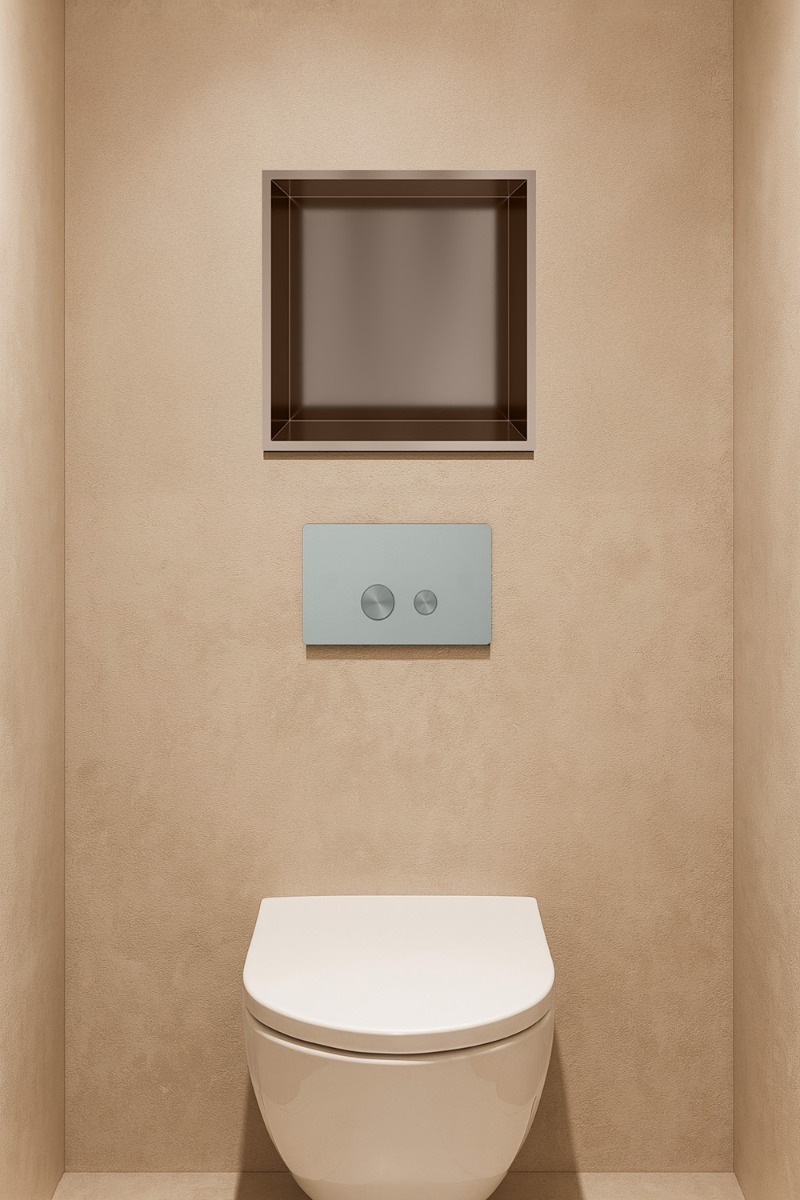 Hotbath &More inbouwnis 30x30x10cm tuscan bronze