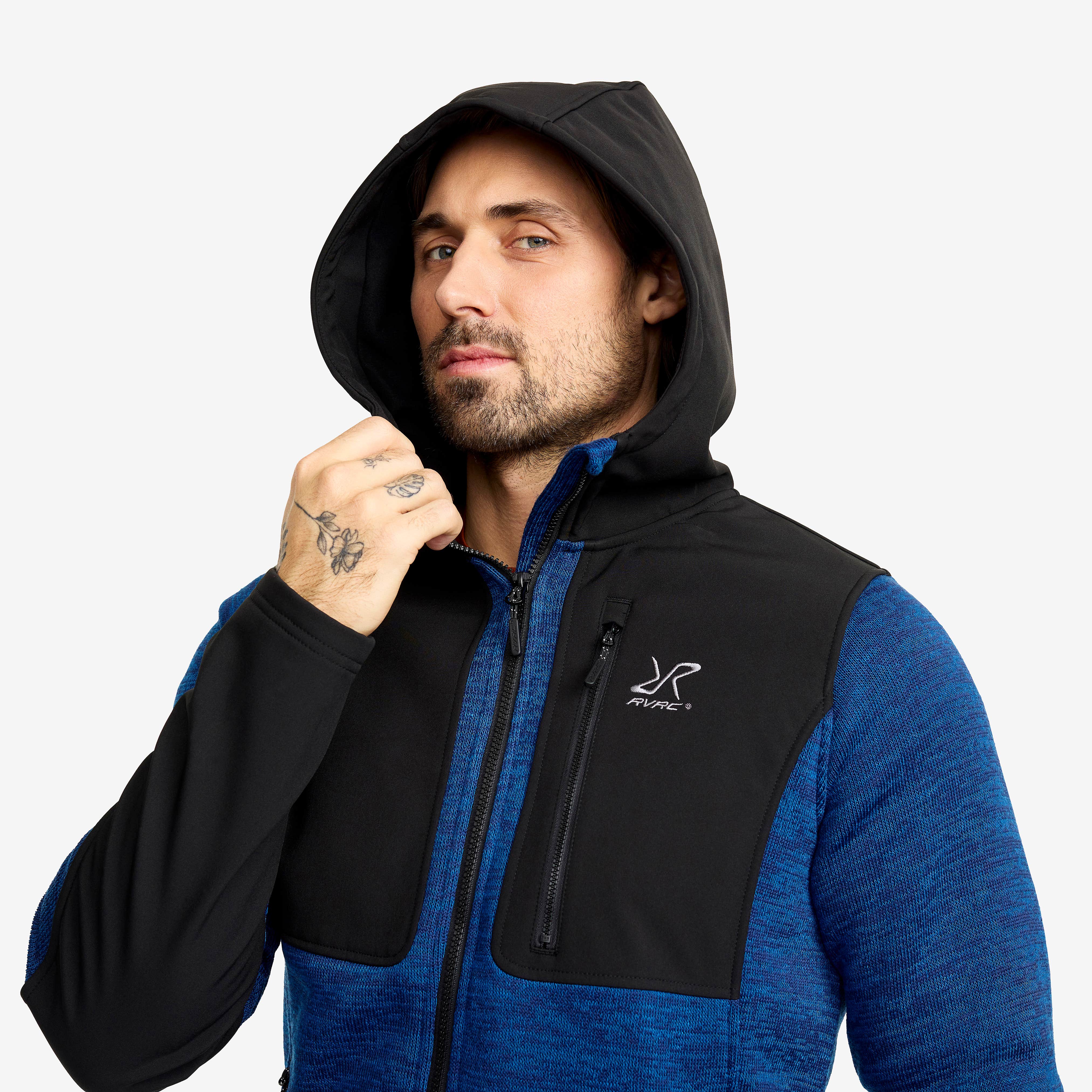 Wander Pro Wool Hoodie Herre Classic Blue