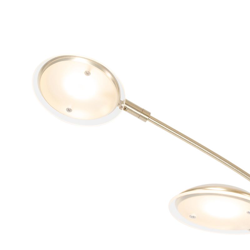 Design vloerlamp messing incl. LED 5-lichts - Sixties Trento