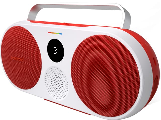 Polaroid Music P3 trådløs, transportabel højttaler (rød/hvid)
