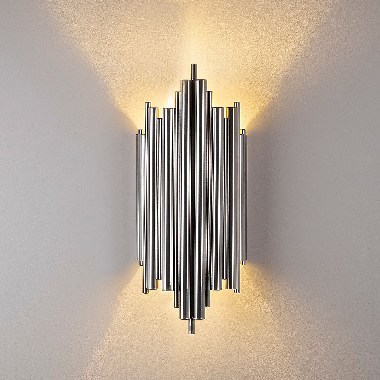 Opviq Applique murale Reis chrome - 18x40x8 cm