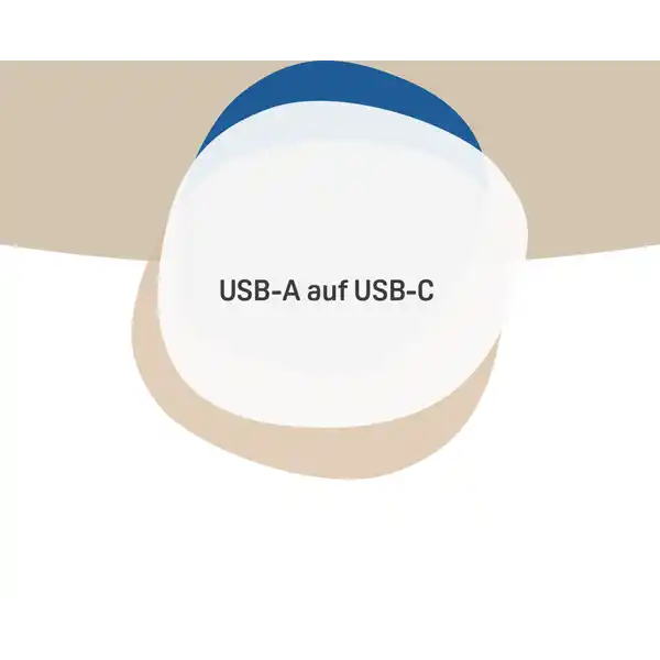 Lade- & Datenkabel USB-A auf USB-C, weiß
