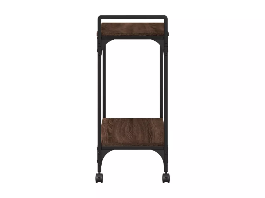 Chariot de cuisine chêne marron 60,5x31x72,5 cm bois ingénierie