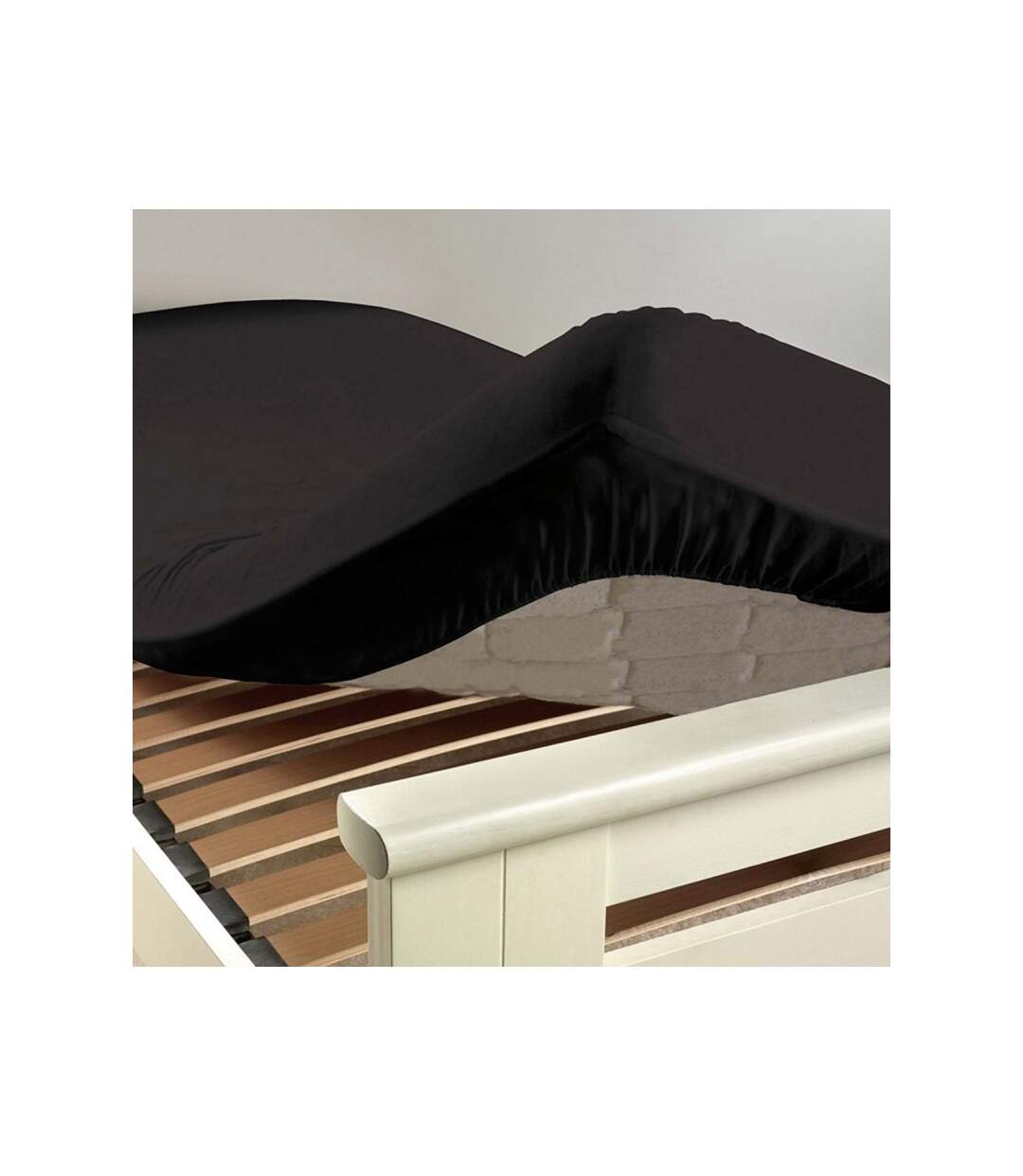 Drap Housse Lina 140x190cm Charbon