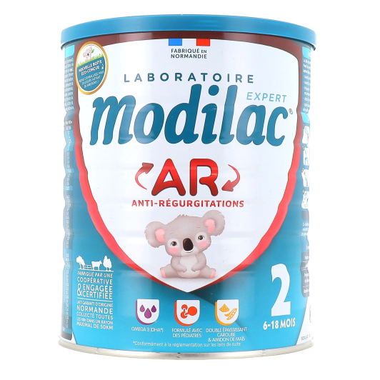 Modilac Expert AR2 : lait anti régurgitations - Caroube et amidon