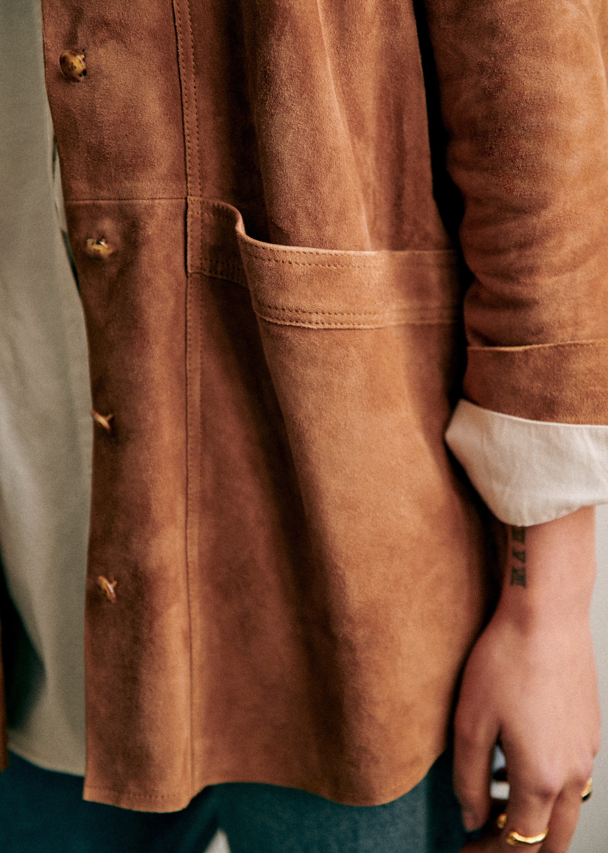 Veste Will - Camel Daim - E-SHOP/VESTES 5905706