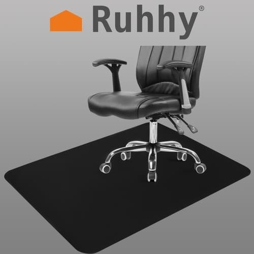 Beskyttende stolmatte 90x130cm RUHHY - svart